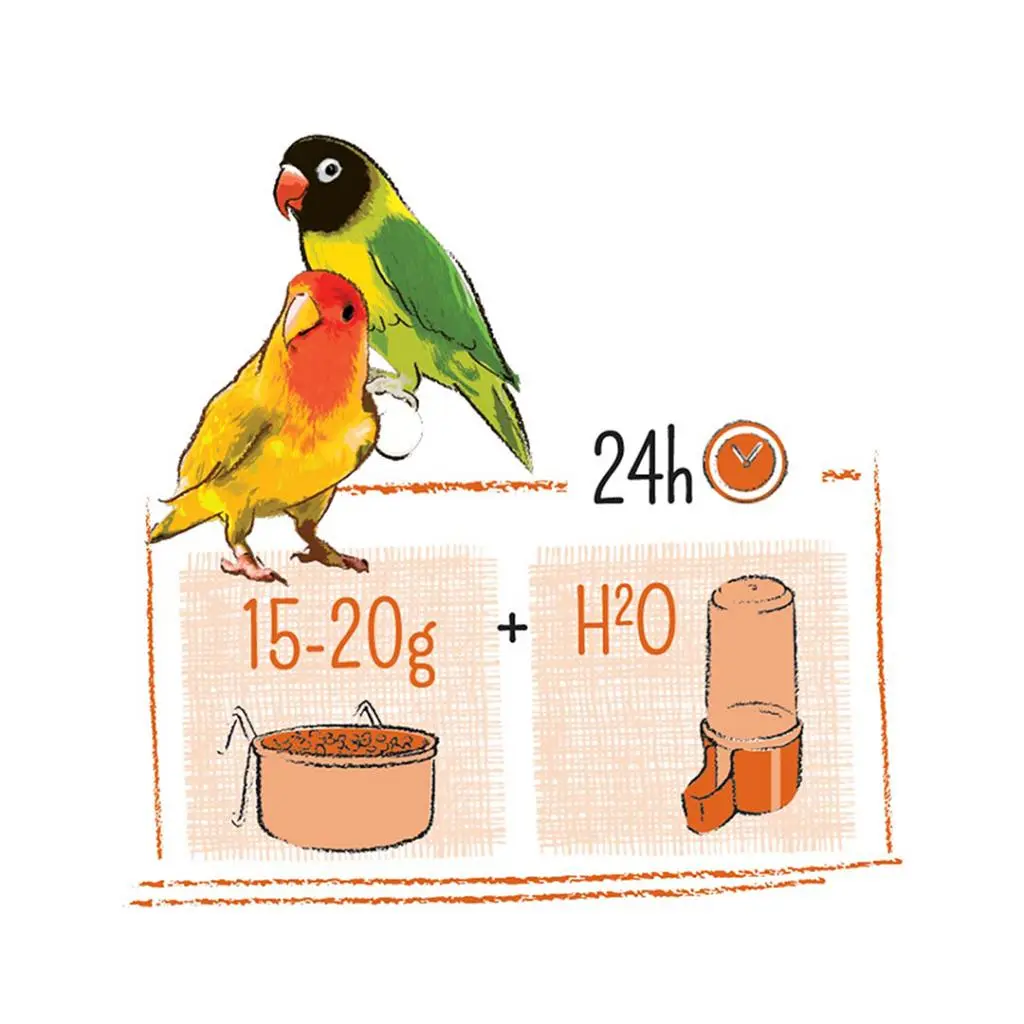 Puur Dværgpapegøjefoder 2 kg